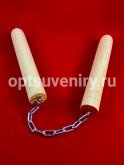 Нунчаки из дерева светлые nnch002